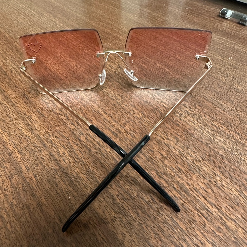 Free People Pink Square Sunglasses - Picture 2 of 2